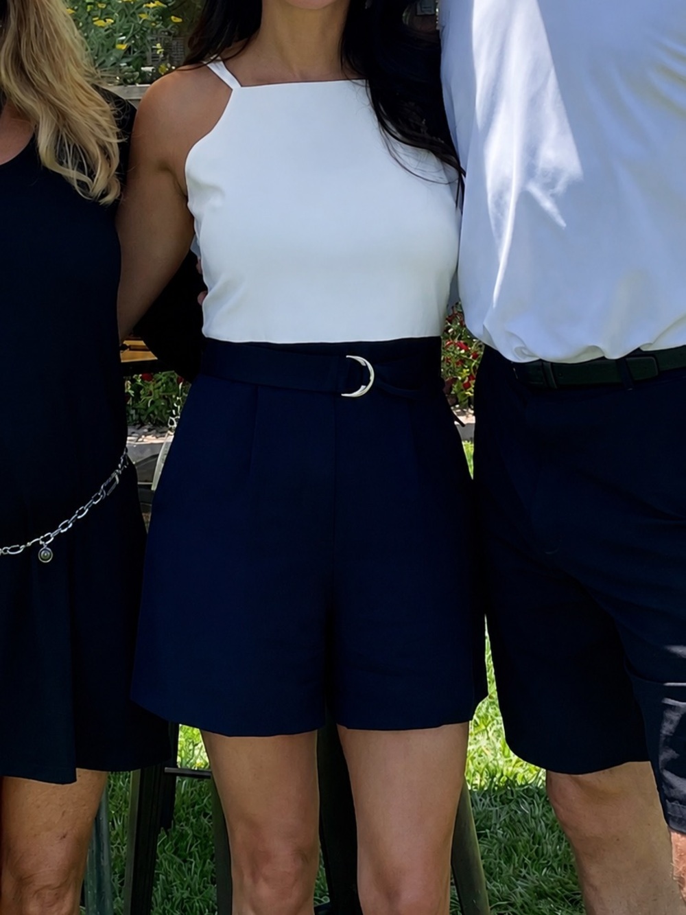 Ted Baker Colorblock Romper Navy and Ivory Ted Size 2 (US 6)